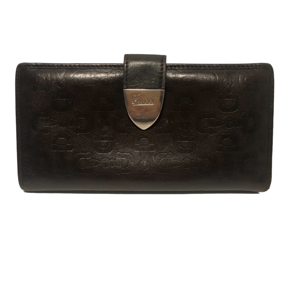 🗝️Vintage🗝️ GUCCI GG Guccissima Bifold Long Wallet